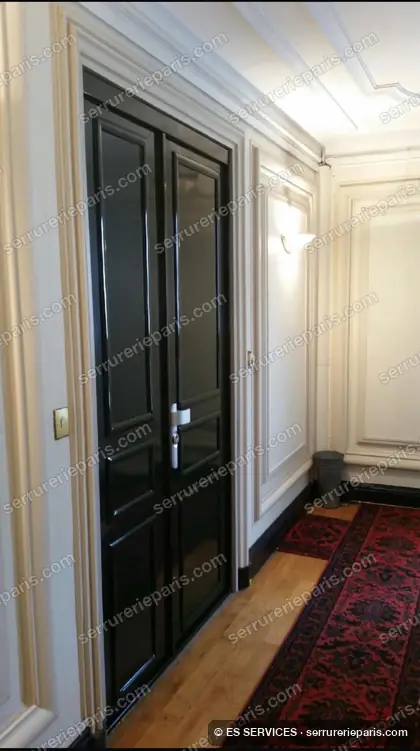 Portes blindées neuves, simple et double vantail — réalisation ES SERVICES